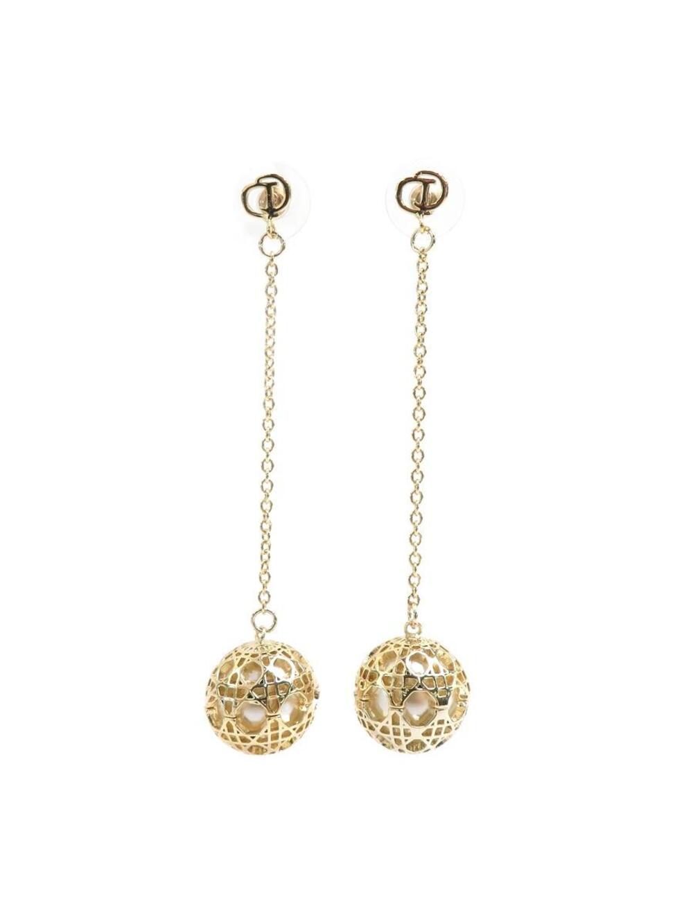 Auth Christian Dior Pierce Eaarings #294115C23B